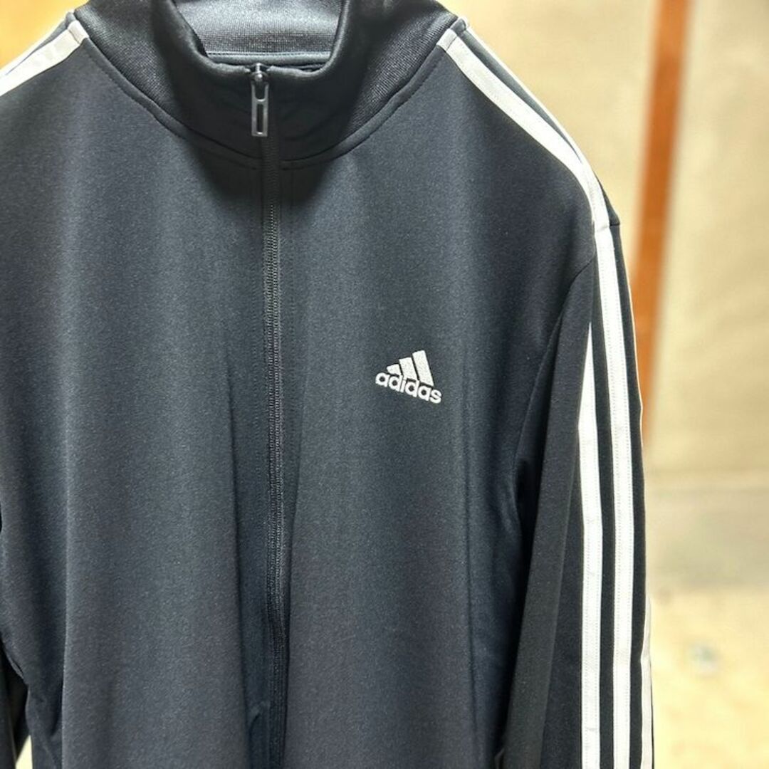 adidas(アディダス)のadidasアディダス/ジャージ/トラックジャケット/2XL/ブラック メンズのジャケット/アウター(ブルゾン)の商品写真