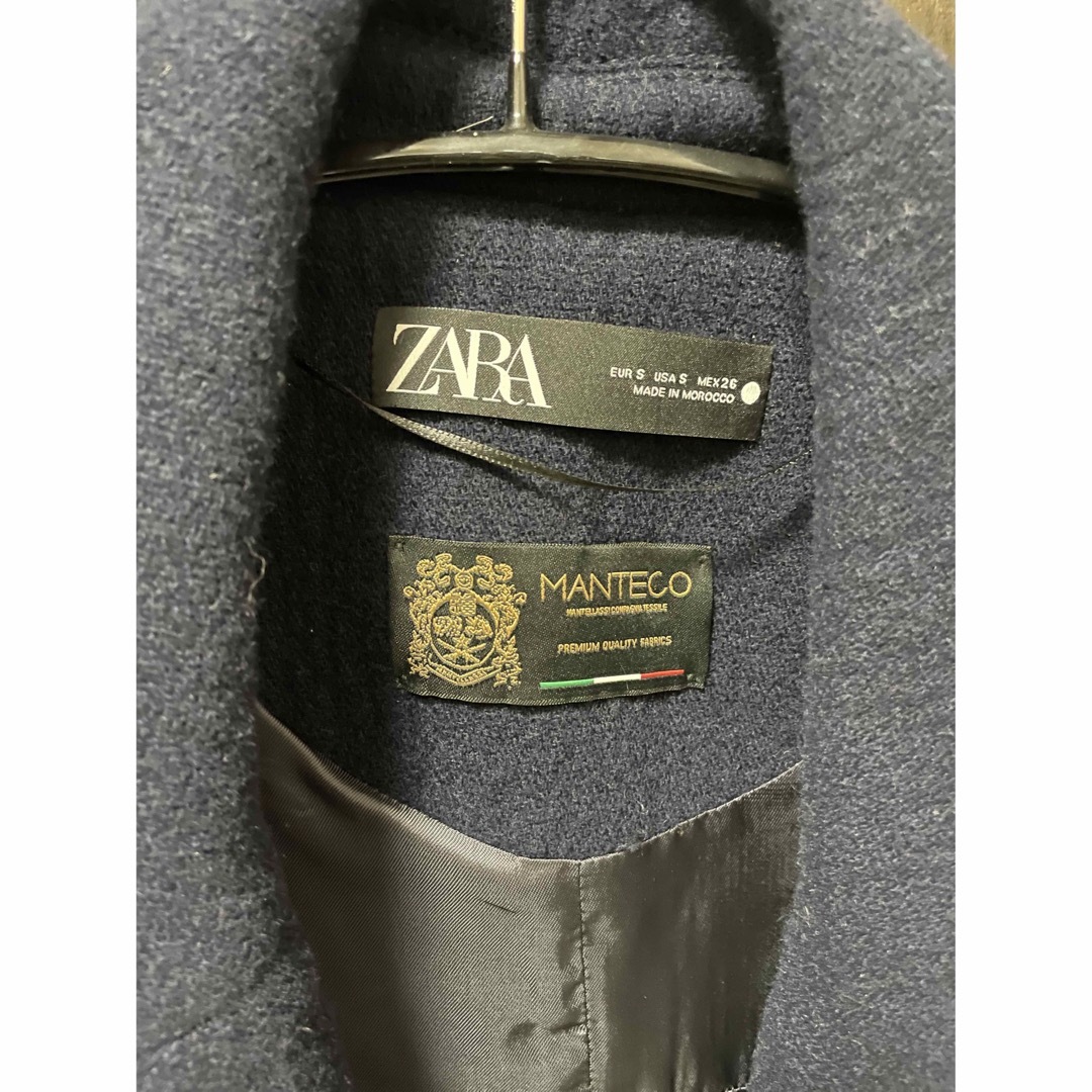 ZARA(ザラ)の未使用【ZARA】オーバーサイズ ウールブレンド ジャケット　Pコート マンテコ レディースのジャケット/アウター(ピーコート)の商品写真