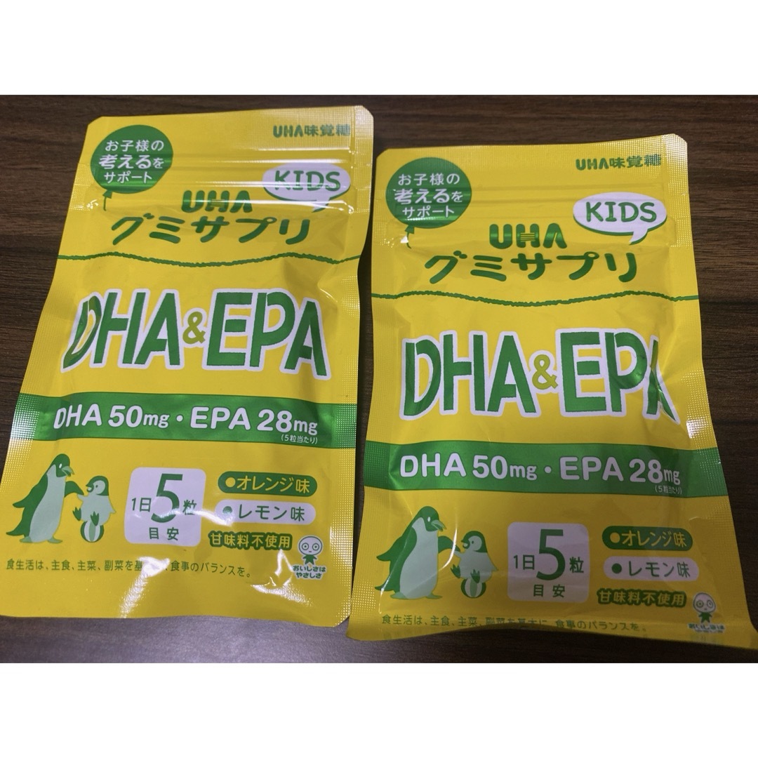 UHA味覚糖(ユーハミカクトウ)のUHA味覚糖  DHA＆EPA　KIDS　グミサプリ　10日分✕2袋 食品/飲料/酒の健康食品(ビタミン)の商品写真