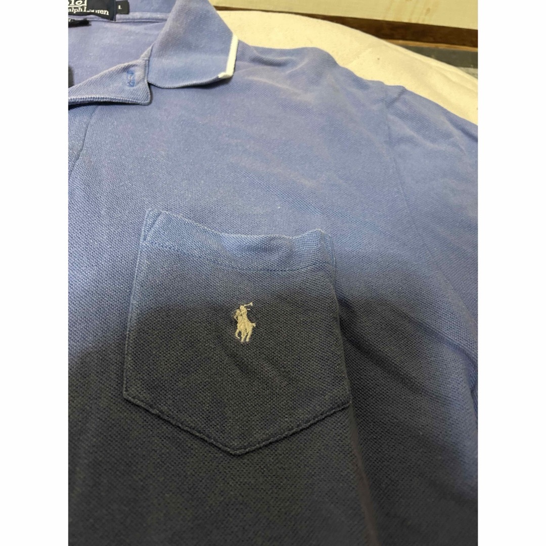 POLO RALPH LAUREN(ポロラルフローレン)のポロラルフローレン　ポロシャツ　ブルー メンズのトップス(ポロシャツ)の商品写真