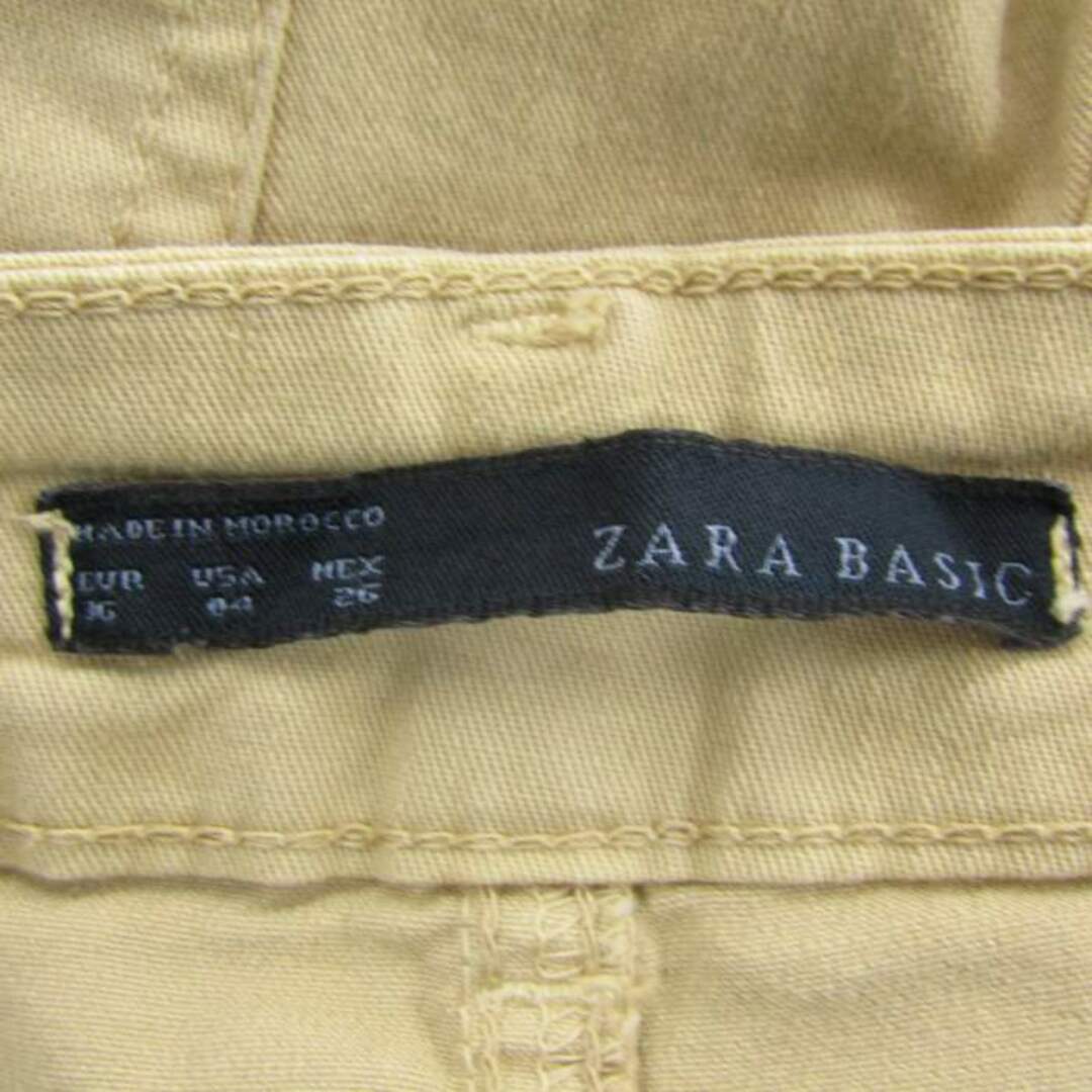 ZARA(ザラ)のザラ ロングパンツ ジーンズ 裾ジップ ストレッチ ボトムス レディース USA 04サイズ ベージュ ZARA レディースのパンツ(その他)の商品写真