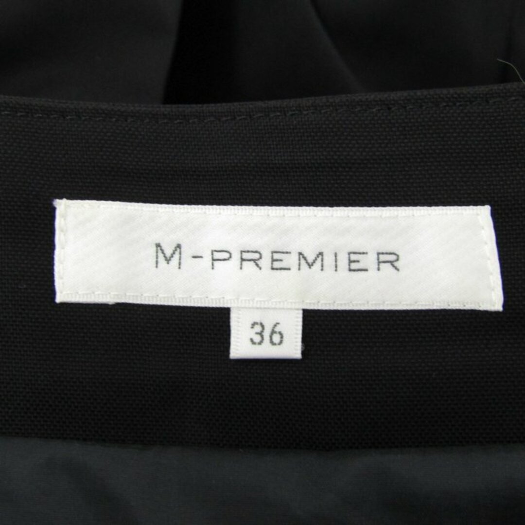 M-premier(エムプルミエ)のエムプルミエ プリーツスカート 無地 ボトムス レディース 36サイズ ブラック M-premier レディースのスカート(その他)の商品写真