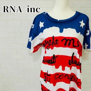 【美品】RNA inc プリントTシャツ 半袖カットソー M(Tシャツ(半袖/袖なし))