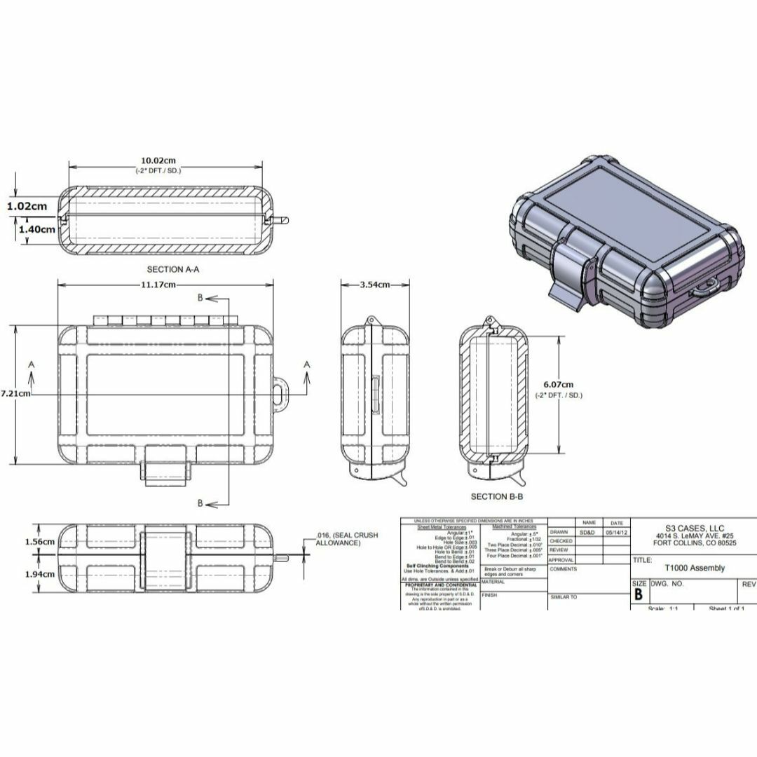 【国内最安値！】オマケ付き 実物 S3 Cases T1000 青【送料無料】  エンタメ/ホビーのミリタリー(個人装備)の商品写真