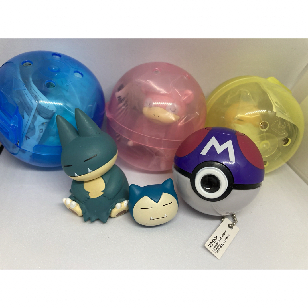 ポケモン(ポケモン)の【未使用品】肩ズン　ガチャ　ポケモン　ヌオー　コダック　ヤドン　3点＋おまけ エンタメ/ホビーのフィギュア(その他)の商品写真