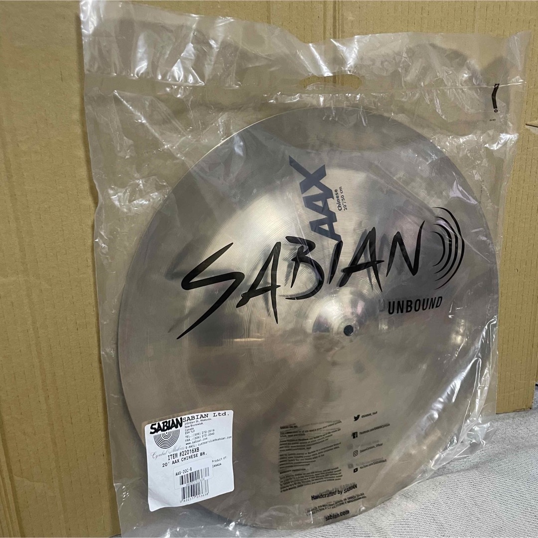 未開封 SABIAN AAX-20C-B  CHINESE 楽器のドラム(シンバル)の商品写真