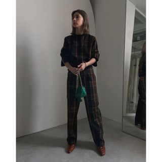 アメリヴィンテージ(Ameri VINTAGE)の新品！ameri vintage⭐︎CHEERFUL CHECK PANTS(カジュアルパンツ)