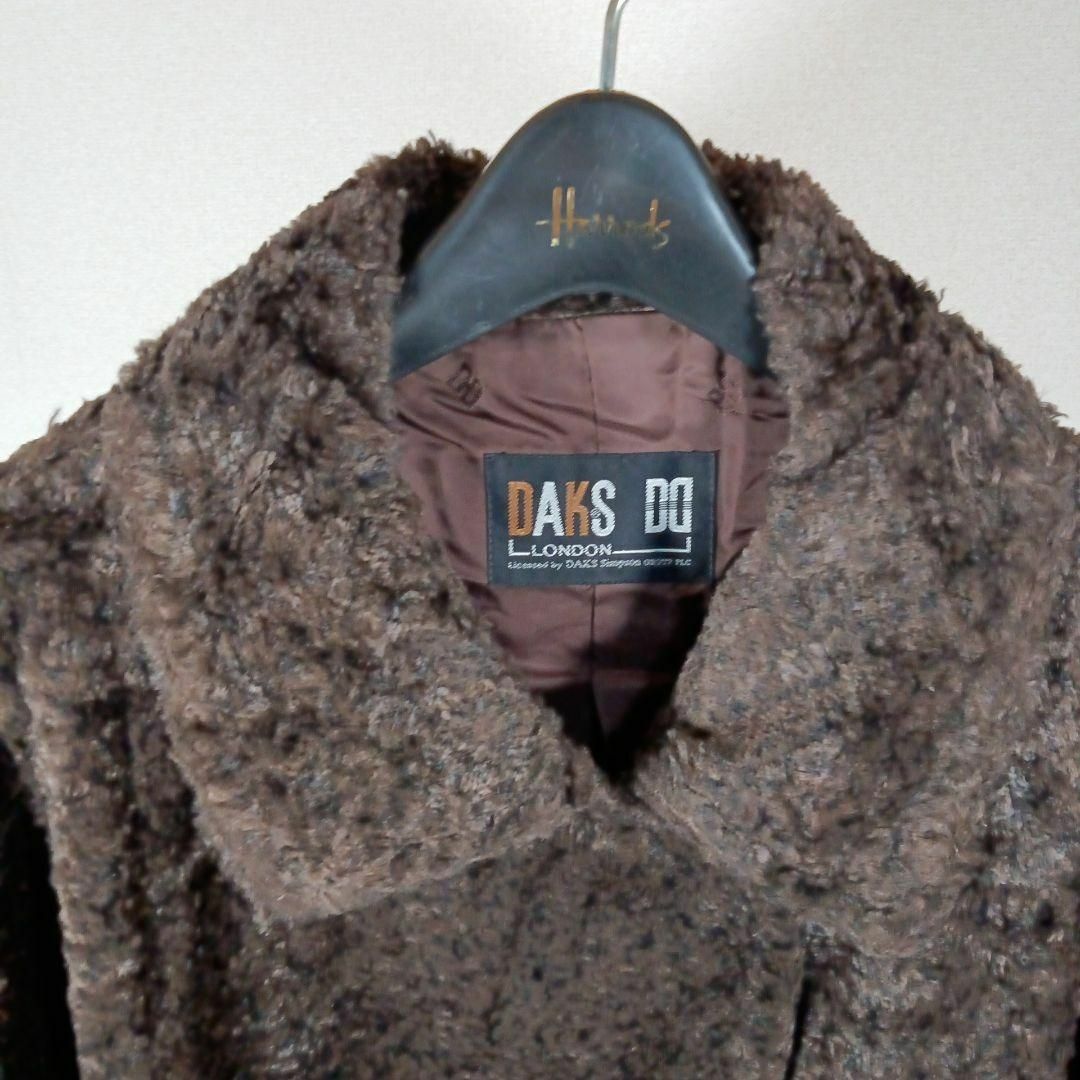 DAKS(ダックス)の22-253超美品　ダックス　ポンチョ　ロングコート　F　ベロア　ブラウン レディースのジャケット/アウター(ポンチョ)の商品写真