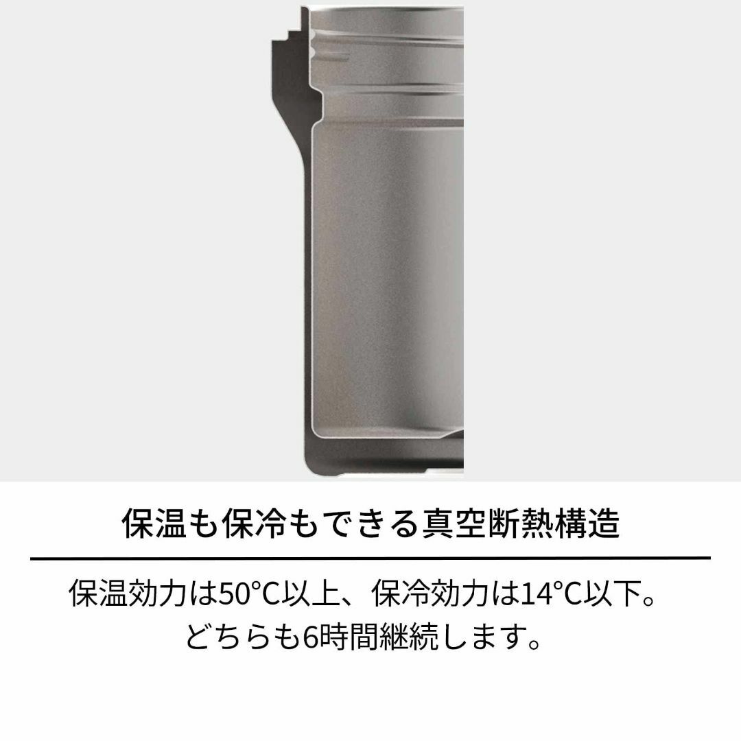 天馬 保温 保冷 真空断熱 食洗機ランチジャー 持ち運びやすいフードジャー グレ インテリア/住まい/日用品のキッチン/食器(弁当用品)の商品写真