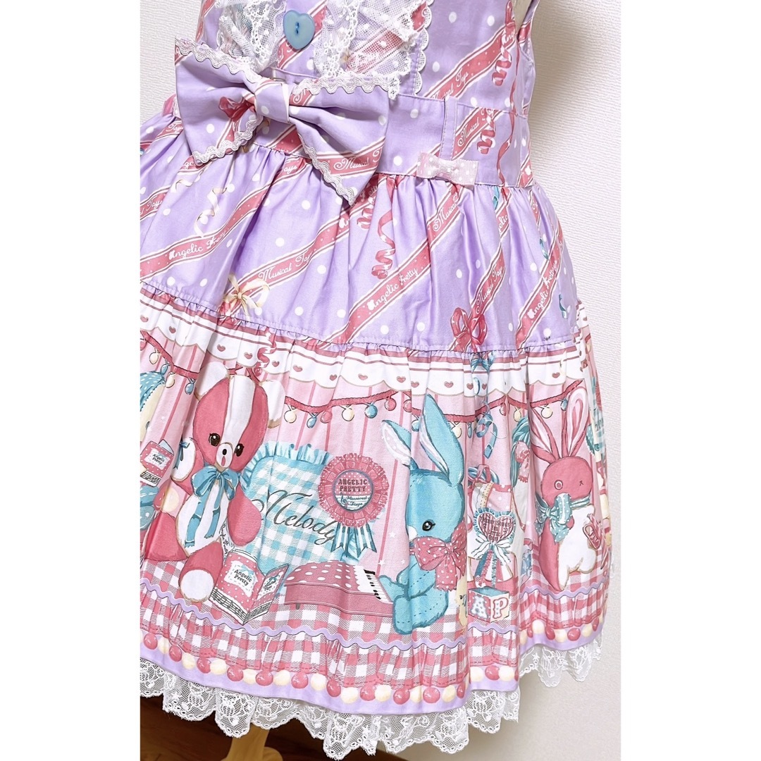angelic pretty melody toys サロペット　ロリィタひざ丈ワンピース