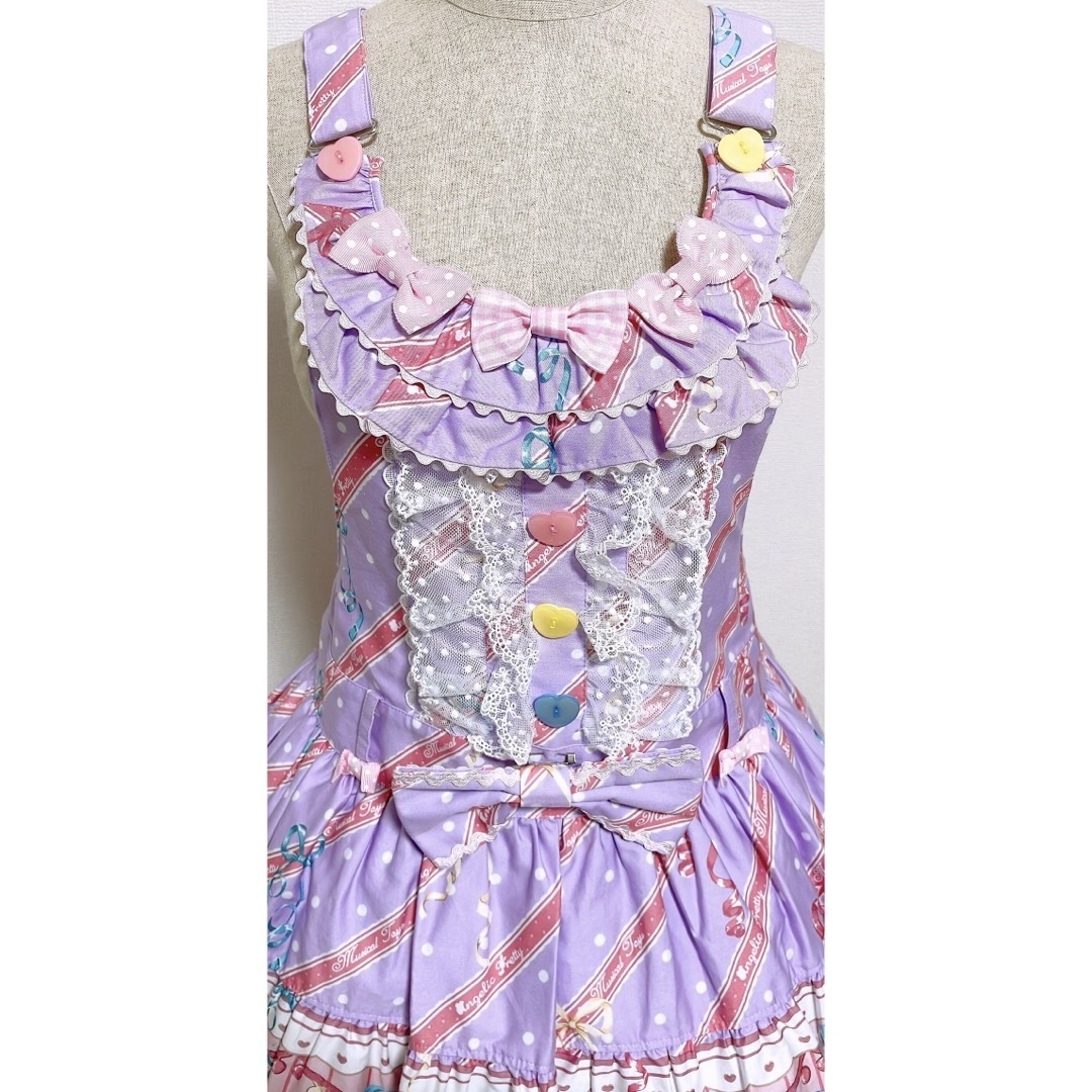 Angelic Pretty(アンジェリックプリティー)のMelody Toys サロペット　最終値下げ レディースのパンツ(サロペット/オーバーオール)の商品写真