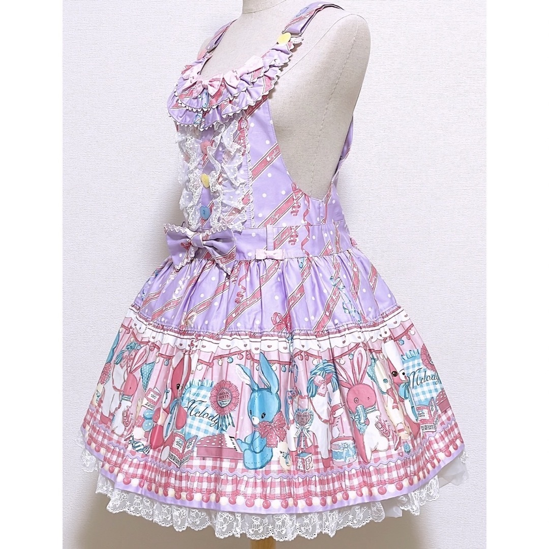 Angelic Pretty(アンジェリックプリティー)のMelody Toys サロペット　最終値下げ レディースのパンツ(サロペット/オーバーオール)の商品写真