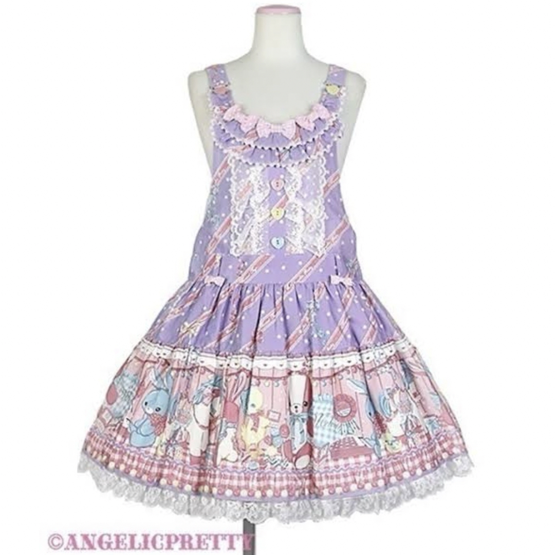 Angelic Pretty(アンジェリックプリティー)のMelody Toys サロペット　最終値下げ レディースのパンツ(サロペット/オーバーオール)の商品写真