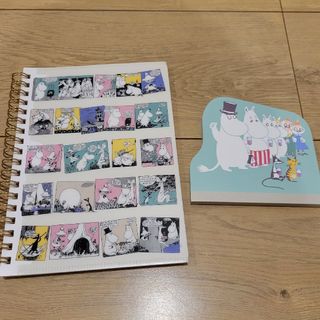 ムーミン(MOOMIN)の新品未使用　ムーミンダイカットメモ&ムーミンポケットリングノート　セット(キャラクターグッズ)