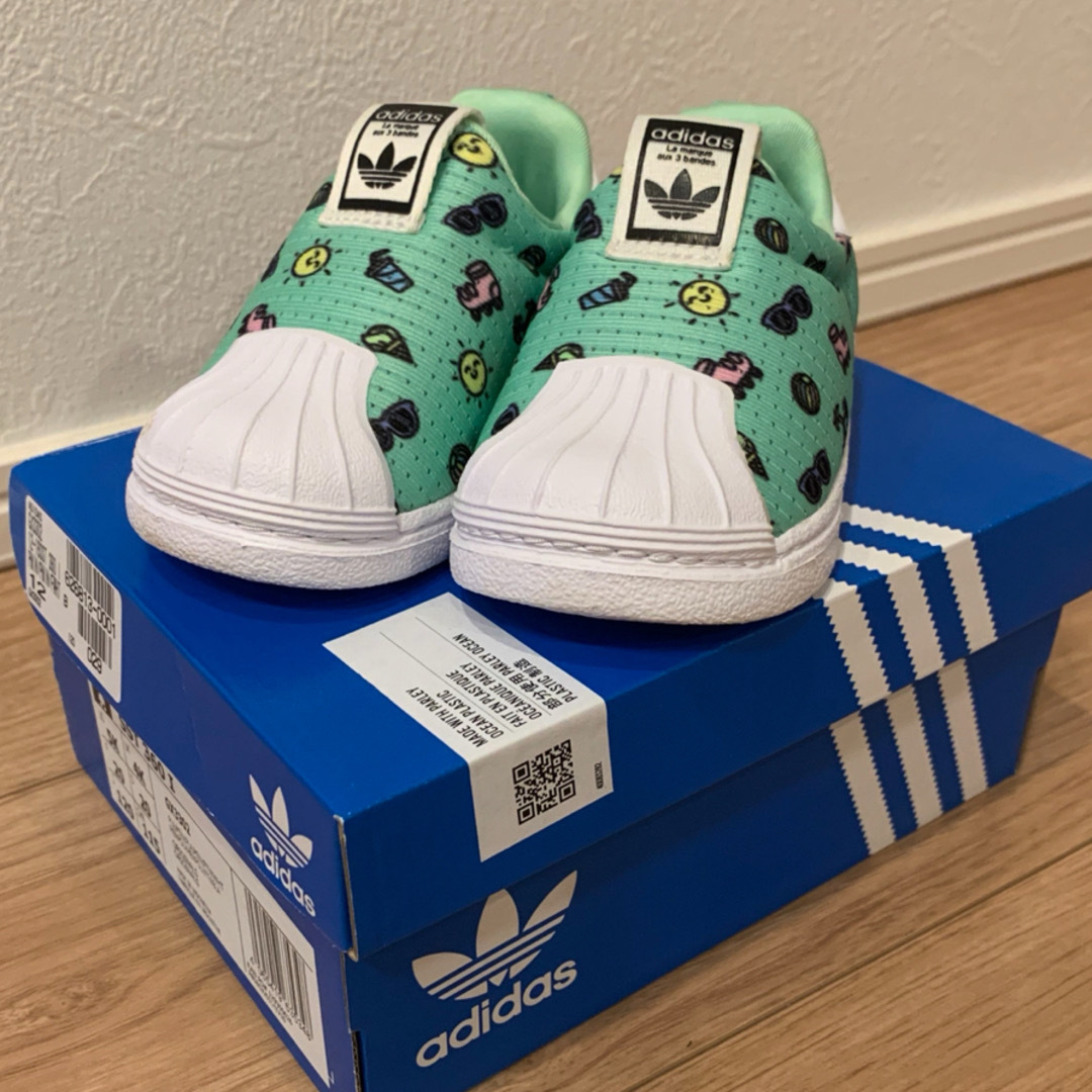 adidas(アディダス)の 【adidas】 アディダス ベビーシューズ スニーカー 12cm キッズ キッズ/ベビー/マタニティのベビー靴/シューズ(~14cm)(スニーカー)の商品写真