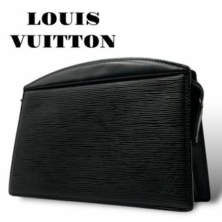 ルイヴィトン(LOUIS VUITTON)のLOUIS VUITTON セカンドバッグ エピ ロゴ型押し 黒 M48402(ビジネスバッグ)