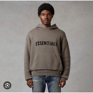 フィアオブゴッド(FEAR OF GOD)の新品　FOG エッセンシャルズ　ニットフーディー(ニット/セーター)