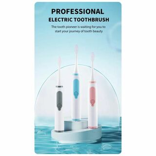 【新品未使用】電動歯ブラシ　替えブラシ　2個　完全防水　電池式　使い捨て　衛生的(歯ブラシ/デンタルフロス)