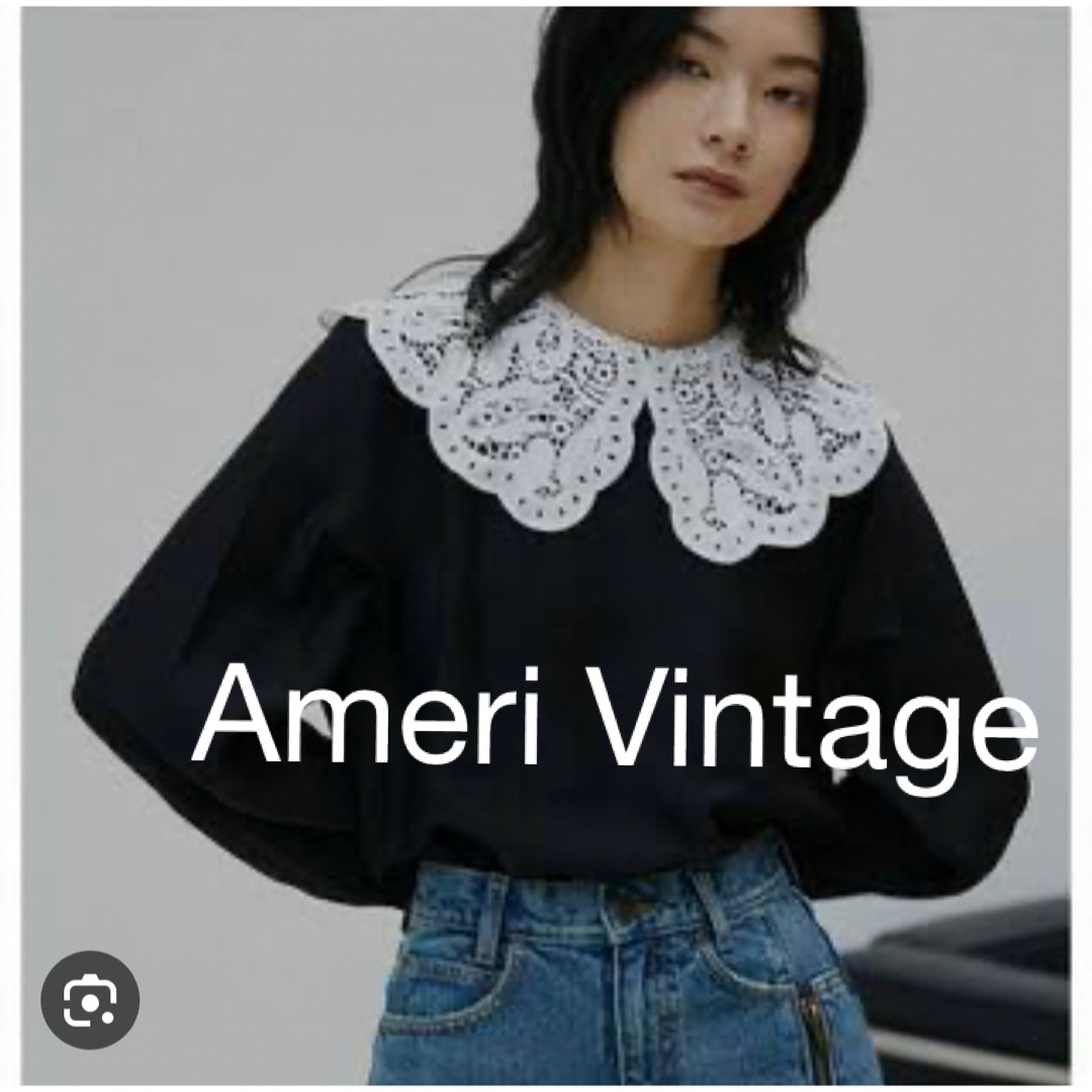 Ameri VINTAGE(アメリヴィンテージ)の【Ameri vintage)つけ襟トップス フリーサイズ アメリ レディースのトップス(シャツ/ブラウス(長袖/七分))の商品写真