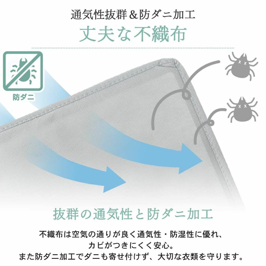 アイリスプラザIRIS PLAZA 吊り下げ収納衣類ラック 吊るして収納できる棚 インテリア/住まい/日用品の収納家具(棚/ラック/タンス)の商品写真