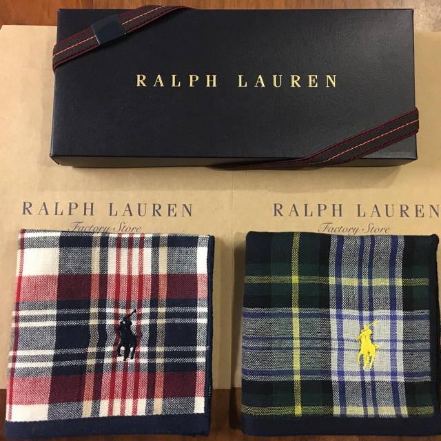 Ralph Lauren(ラルフローレン)の2枚⭐︎ガーゼタオルハンカチ⭐︎ラルフローレン 新品 ギフト メンズのファッション小物(ハンカチ/ポケットチーフ)の商品写真