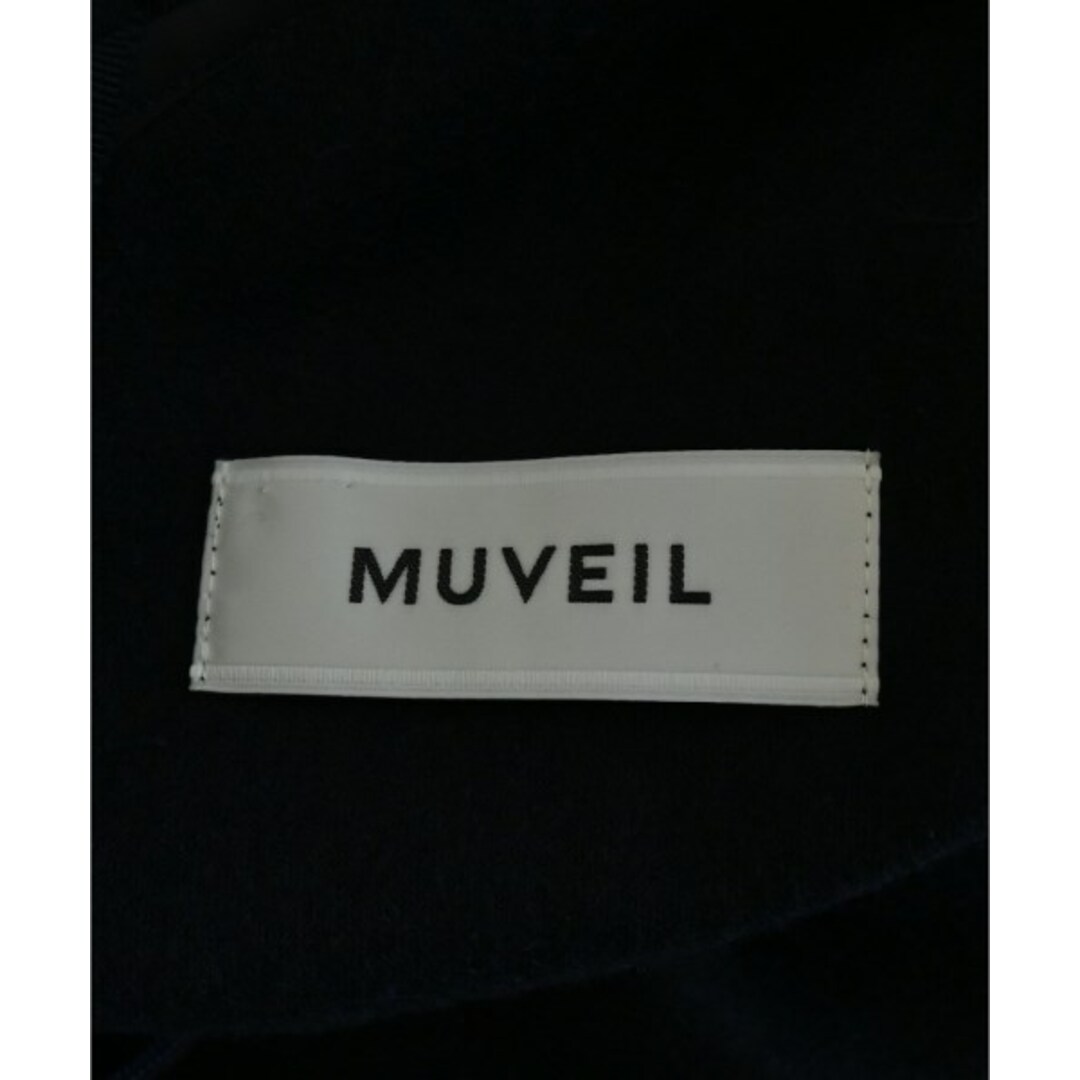 MUVEIL(ミュベール)のMUVEIL ミュベール ワンピース 36(S位) 濃紺 【古着】【中古】 レディースのワンピース(ひざ丈ワンピース)の商品写真