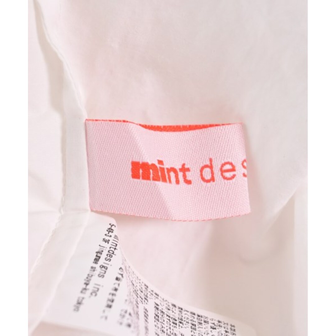 mintdesigns(ミントデザインズ)のmint designs ミントデザインズ シャツワンピース 2(M位) 白 【古着】【中古】 レディースのワンピース(その他)の商品写真