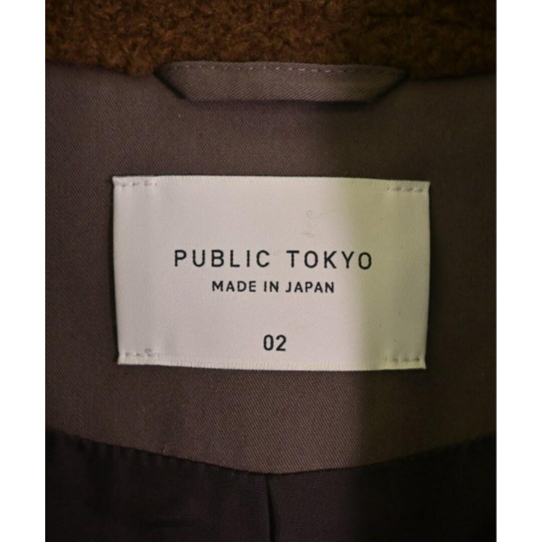 PUBLIC TOKYO(パブリックトウキョウ)のPUBLIC TOKYO チェスターコート 2(M位) 茶 【古着】【中古】 メンズのジャケット/アウター(チェスターコート)の商品写真