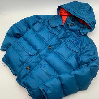 ザノースフェイス(THE NORTH FACE)のノースフェイス ダウンジャケット ロゴ Sサイズ　フード付き(ダウンジャケット)