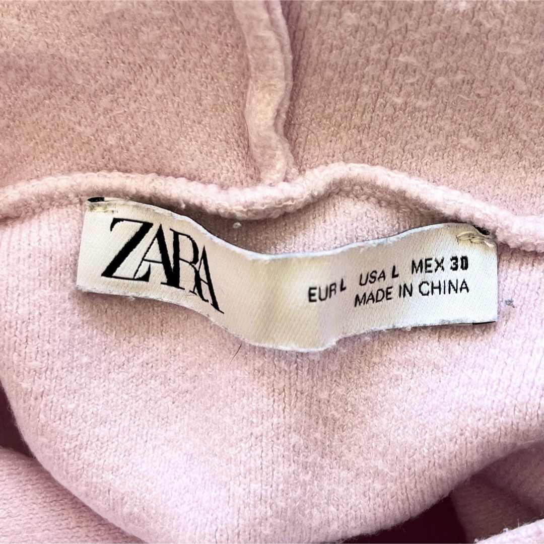 ZARA(ザラ)のZARA ザラ パーカー プルオーバー  ピンク L レディースのトップス(パーカー)の商品写真