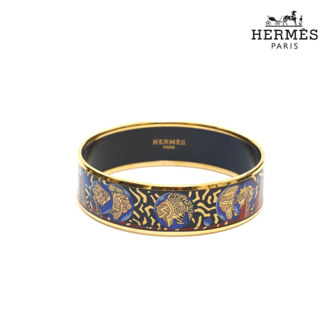 Hermes(エルメス)のエルメス HERMES エマイユGM バングル レディースのアクセサリー(ブレスレット/バングル)の商品写真