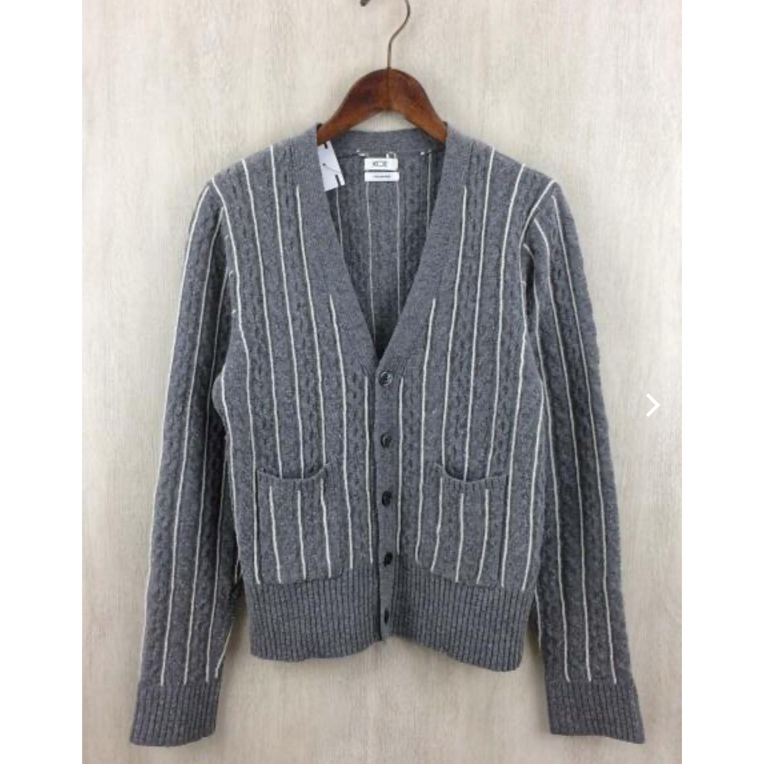 THOM BROWNE(トムブラウン)のトムブラウン koe ウール ストライプ カーディガン メンズのトップス(カーディガン)の商品写真