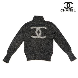 シャネル ココマーク カシミヤ ハイネック ニット レディース グレー CHANEL  【アパレル・小物】レディース