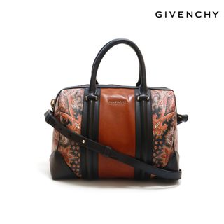 ジバンシィ(GIVENCHY)のジバンシィ GIVENCHY ペイズリー プリントレザー ボストン ハンドバッグ(ハンドバッグ)