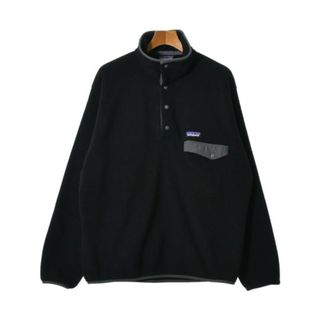 パタゴニア(patagonia)のpatagonia パタゴニア スウェット M 黒 【古着】【中古】(スウェット)