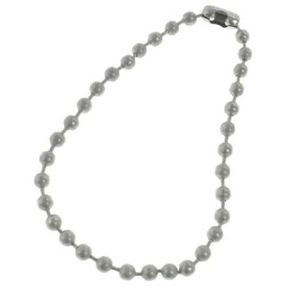 1PJewelry リボン ガラス シルバー ロング ボウタイ ネックレスSize20-40cm