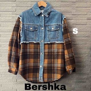 ベルシュカ(Bershka)のベルシュカ シャツ チェック柄 アメカジ チェック 長袖シャツ デニムシャツ(シャツ/ブラウス(長袖/七分))