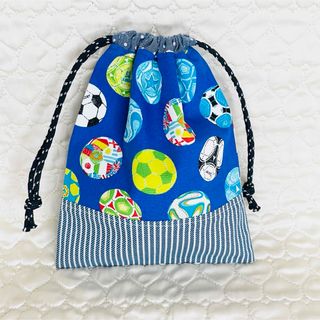コップ袋　巾着袋　サッカー②(その他)