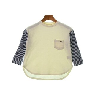 フィス(FITH)のFITH Tシャツ・カットソー 110 アイボリーx紺xグレー(ストライプ) 【古着】【中古】(Tシャツ/カットソー)