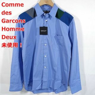 コムデギャルソンオムドゥ(COMME des GARCONS HOMME DEUX)の【未使用】コムデギャルソンオムドゥ　肩パッチワークシャツ(シャツ)