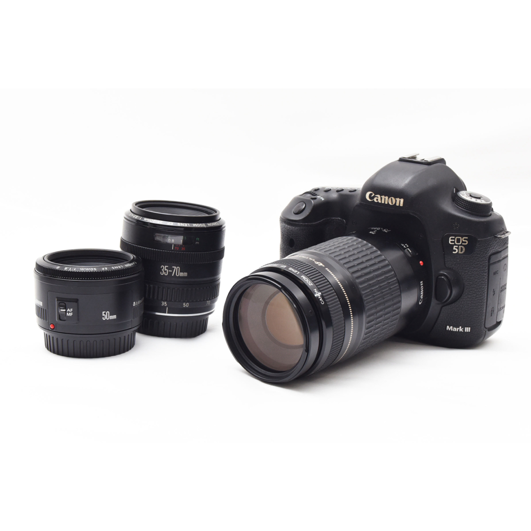 Canon EOS 5D MarkIII標準&望遠&単焦点トリプルレンズセット Canon EOS 5D MarkIII標準&望遠&単焦点トリプルレンズセット