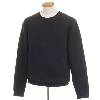 MOSCHINO - 【中古】モスキーノ MOSCHINO コットン クルーネック スウェット ブラック【サイズM】【メンズ】