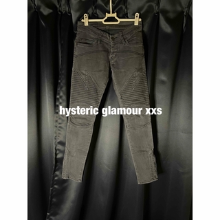 ヒステリックグラマー(HYSTERIC GLAMOUR)のhysteric glamourブラックデニム　xxs(デニム/ジーンズ)