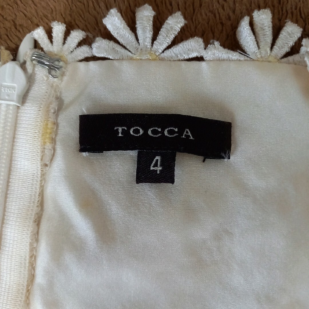 TOCCA417【新品未使用】TOCCA トッカ  4 刺繍 レース ワンピース ドレス
