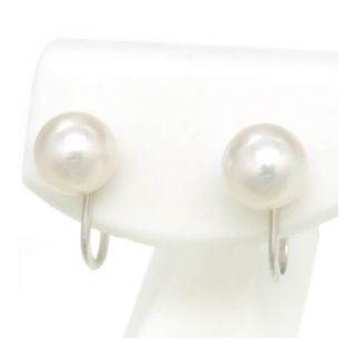 ミキモト(MIKIMOTO)のミキモト アコヤ パール イヤリング PE-1U K18 (K18WG) レディース MIKIMOTO [美品] 【中古】 【ジュエリー】(イヤリング)