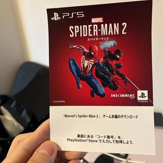 PS5 スパイダーマン2 プロダクトカード(家庭用ゲームソフト)