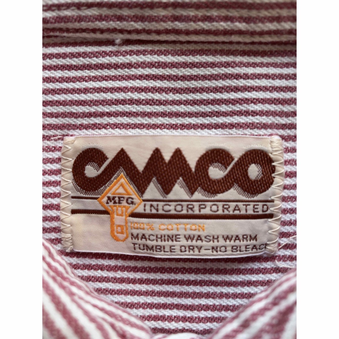 camco(カムコ)の『CAMCO』カムコ　ワークシャツ　ヒッコリーストライプ　インド製　ビッグサイズ メンズのトップス(シャツ)の商品写真