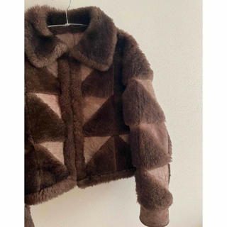 ロキエ(Lochie)のKIARIS vintage&closet ラムスウェードジャケット(毛皮/ファーコート)