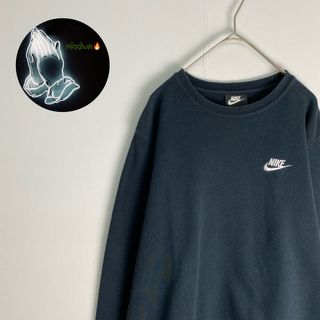 ナイキ(NIKE)の【ナイキ　スウェット　ダークカラー　シンプル　黒　古着】(スウェット)