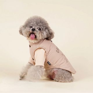 新品♡可愛い♡パステル防寒ベスト　犬服　ドッグウェア　ハーネス　S M ダウン(犬)